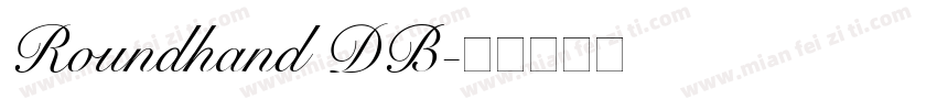 Roundhand DB字体转换